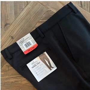 Greg Norman Mens Ultimate Classic Travel Pant Black 34x30 Stretch Golf NWT